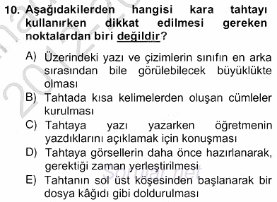 İng. Öğretmenliğinde Öğretim Teknolojileri Ve Materyal Tasarımı 2 2012 - 2013 Ara Sınavı 10.Soru