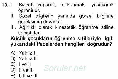 İng. Öğretmenliğinde Öğretim Teknolojileri Ve Materyal Tasarımı 2 2012 - 2013 Ara Sınavı 13.Soru