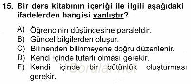 İng. Öğretmenliğinde Öğretim Teknolojileri Ve Materyal Tasarımı 2 2012 - 2013 Ara Sınavı 15.Soru