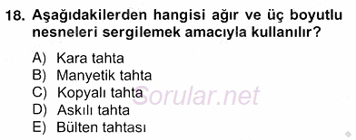 İng. Öğretmenliğinde Öğretim Teknolojileri Ve Materyal Tasarımı 2 2012 - 2013 Ara Sınavı 18.Soru