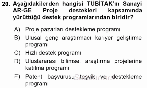 İletişim Araştırmaları 2017 - 2018 Dönem Sonu Sınavı 20.Soru