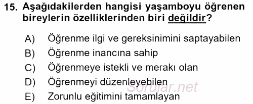 Temel Bilgi Teknolojileri 2 2015 - 2016 Tek Ders Sınavı 15.Soru