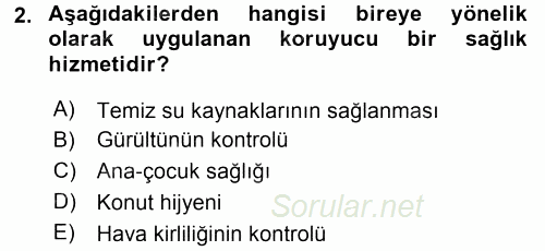 Sağlık Kurumları Yönetimi 1 2016 - 2017 3 Ders Sınavı 2.Soru