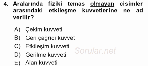 Teknolojinin Bilimsel İlkeleri 1 2015 - 2016 Tek Ders Sınavı 4.Soru