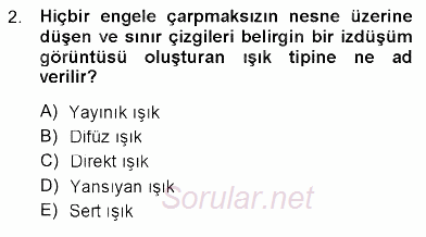 Fotoğraf Tarihi 2012 - 2013 Dönem Sonu Sınavı 2.Soru