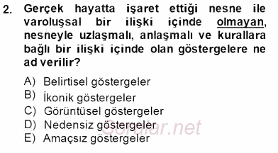İletişim Bilgisi 2014 - 2015 Dönem Sonu Sınavı 2.Soru