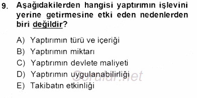 Hukukun Temel Kavramları 1 2014 - 2015 Ara Sınavı 9.Soru