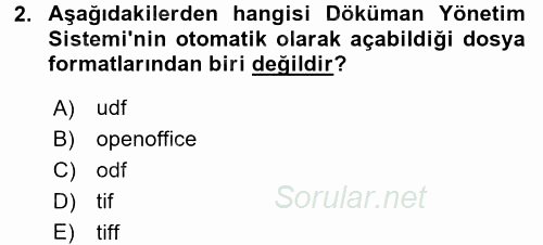 Ulusal Yargı Ağı Projesi 1 2016 - 2017 Dönem Sonu Sınavı 2.Soru