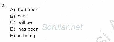 Bağlamsal Dilbilgisi 1 2014 - 2015 Ara Sınavı 2.Soru