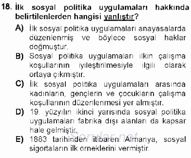Temel İnsan Hakları Bilgisi 1 2012 - 2013 Dönem Sonu Sınavı 18.Soru