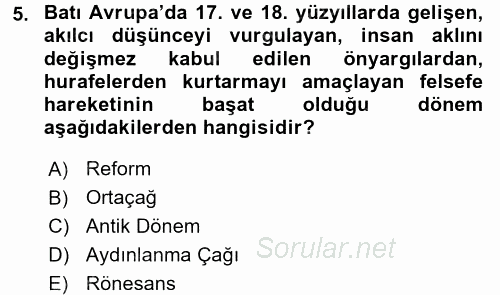 Hukuk Sosyolojisi 2016 - 2017 Dönem Sonu Sınavı 5.Soru