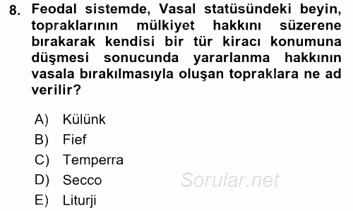 Hukuk Sosyolojisi 2016 - 2017 Dönem Sonu Sınavı 8.Soru