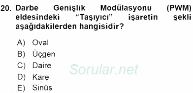 Elektrik Makinaları 2016 - 2017 Dönem Sonu Sınavı 20.Soru