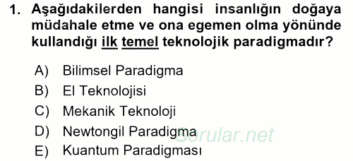 Bilgi Ekonomisi 2017 - 2018 Ara Sınavı 1.Soru