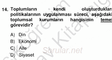 Okuma Ve Yazma Becerileri 2 2012 - 2013 Ara Sınavı 13.Soru