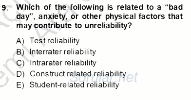 Yabancı Dil Öğretiminde Ölçme Ve Değerlendirme 1 2013 - 2014 Ara Sınavı 9.Soru