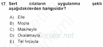 Otel İşletmelerinde Konaklama Hizmetleri 2015 - 2016 Dönem Sonu Sınavı 17.Soru