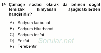 Otel İşletmelerinde Konaklama Hizmetleri 2015 - 2016 Dönem Sonu Sınavı 19.Soru