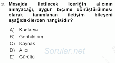 Otel İşletmelerinde Konaklama Hizmetleri 2015 - 2016 Dönem Sonu Sınavı 2.Soru