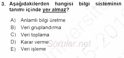 Otel İşletmelerinde Konaklama Hizmetleri 2015 - 2016 Dönem Sonu Sınavı 3.Soru