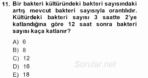 Matematik 2 2014 - 2015 Ara Sınavı 11.Soru