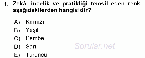 Halkla İlişkiler Ve İletişim 2017 - 2018 Dönem Sonu Sınavı 1.Soru