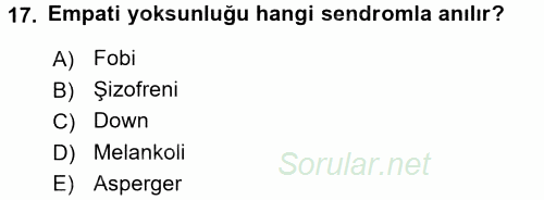 Halkla İlişkiler Ve İletişim 2017 - 2018 Dönem Sonu Sınavı 17.Soru