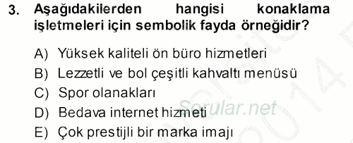 Satış Teknikleri 2013 - 2014 Ara Sınavı 3.Soru