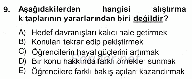 İng. Öğretmenliğinde Öğretim Teknolojileri Ve Materyal Tasarımı 2 2013 - 2014 Ara Sınavı 9.Soru
