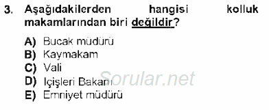 Özel Güvenlik Hukuku 1 2012 - 2013 Dönem Sonu Sınavı 3.Soru