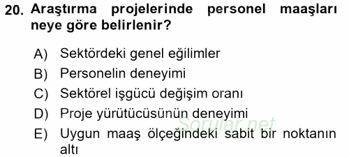 İletişim Araştırmaları 2017 - 2018 3 Ders Sınavı 20.Soru