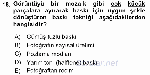 Haberciliğin Temel Kavramları 2016 - 2017 Dönem Sonu Sınavı 18.Soru