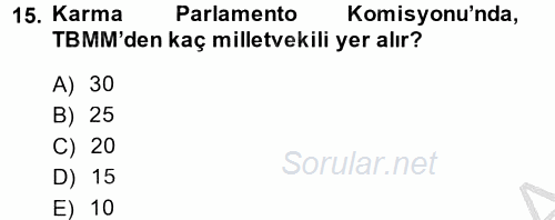 Dış Ticarete Giriş 2013 - 2014 Dönem Sonu Sınavı 15.Soru