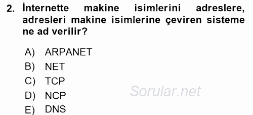İnternet Yayıncılığı 2017 - 2018 3 Ders Sınavı 2.Soru