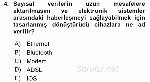 İnternet Yayıncılığı 2017 - 2018 3 Ders Sınavı 4.Soru