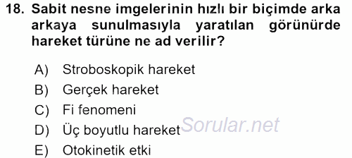 Davranış Bilimleri 2 2015 - 2016 Tek Ders Sınavı 18.Soru