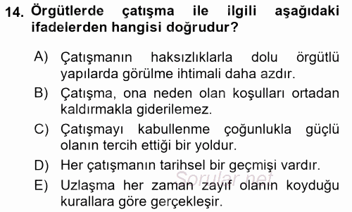 Medya Sosyolojisi 2015 - 2016 Ara Sınavı 14.Soru