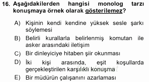 Medya Sosyolojisi 2015 - 2016 Ara Sınavı 16.Soru