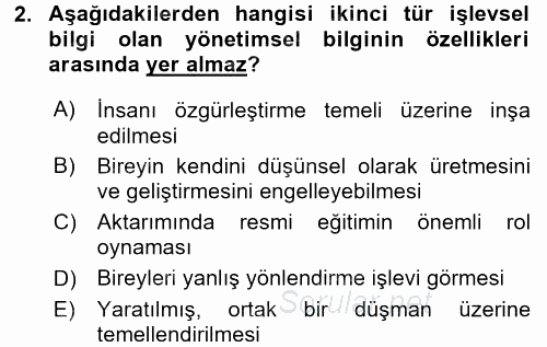 Medya Sosyolojisi 2015 - 2016 Ara Sınavı 2.Soru