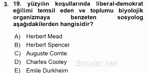 Medya Sosyolojisi 2015 - 2016 Ara Sınavı 3.Soru