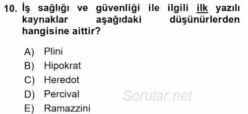 Belge Yönetimi ve Ofis Uygulamaları 2017 - 2018 Ara Sınavı 10.Soru