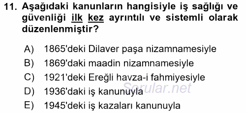 Belge Yönetimi ve Ofis Uygulamaları 2017 - 2018 Ara Sınavı 11.Soru