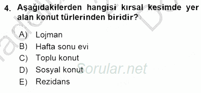 Bina ve Yapım Bilgisi 2015 - 2016 Dönem Sonu Sınavı 4.Soru