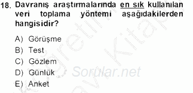 Marka İletişiminde Analiz ve Araştırma 1 2013 - 2014 Tek Ders Sınavı 18.Soru
