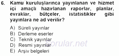 Marka İletişiminde Analiz ve Araştırma 1 2013 - 2014 Tek Ders Sınavı 6.Soru