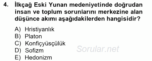 İnsan Hakları Ve Kamu Özgürlükleri 2012 - 2013 Dönem Sonu Sınavı 4.Soru
