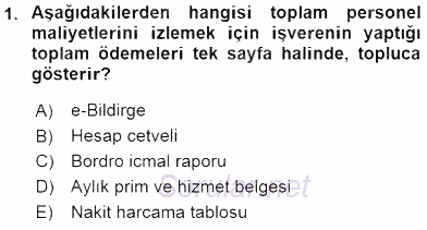 Belge Yönetimi ve Ofis Uygulamaları 2016 - 2017 Ara Sınavı 1.Soru