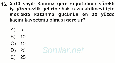 Belge Yönetimi ve Ofis Uygulamaları 2016 - 2017 Ara Sınavı 16.Soru