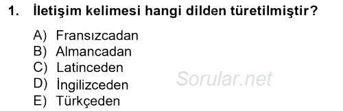 Pazarlama İletişimi 2012 - 2013 Ara Sınavı 1.Soru Pazarlama İletişimi 2012 - 2013 Ara Sınavı 1.Soru