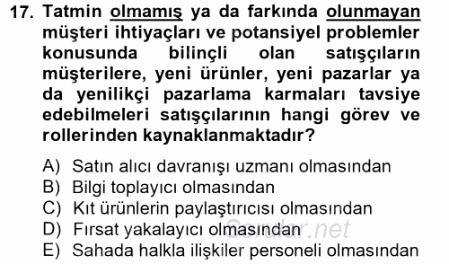 Pazarlama İletişimi 2012 - 2013 Ara Sınavı 17.Soru Pazarlama İletişimi 2012 - 2013 Ara Sınavı 17.Soru